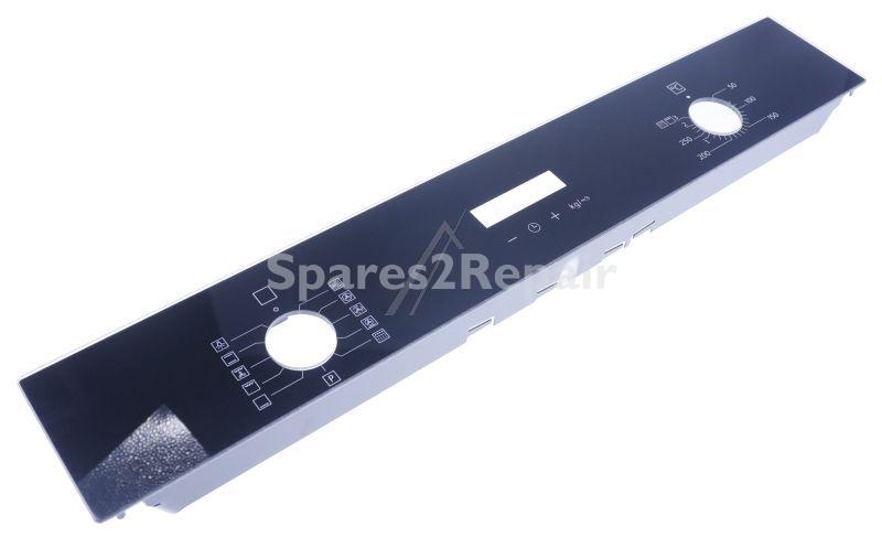 Operating Unit Screen - 11052572 Panel-facia Glass Stainless Steel Neff Premium Steam [Bosch Siemens]