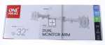 One For All Monitor Holder - Dm2220 Monitor Halterung Smart Suitable For Dual White