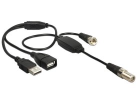 Delock Dvbt Accesesories - Antenna Cable F Jack > F Plug With Phantom Power 5 V Via Us