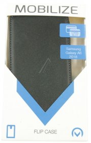 Mobilize Leather Bag Gsm - 24327 Classic Gelly Flip Case Samsung Galaxy A6 2018 Black