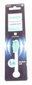 Philips Tooth Brush - 881601687010 Hx6016-87 Sonicare C1 Proresults Standard Brush Heads 6-pack