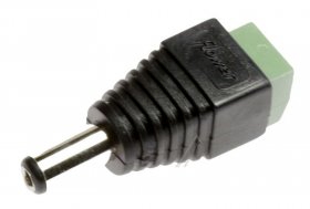 Delock Cable-plugs-adapter - 65396 Adapter Dc 2 1x5 5mm Male > Terminal Block 2 Pin