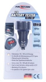 Ansmann Battery Tester - Powercheck Car Battery Tester 12-24v