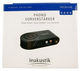 Inakustik Phono Preamplifier Module - 00415004 Premium Phono Converter: Stereo Phone Pre Amplifier Includes Psu (eu Plug)