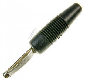 Banana Plug - Von20 Banana Plug Fastenable Black