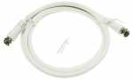 Com White Sat Connecting Cable - F-cable, White Sat Connecting, 1.5m Class A, Straight