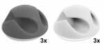 Delock Cable Support - Cable Holder Clip Set 6 Pieces