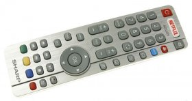 Sharp Umc Remote Control - Shw-rmc-0117n Silver-smart-dvd-pvr-smartblack-netflix