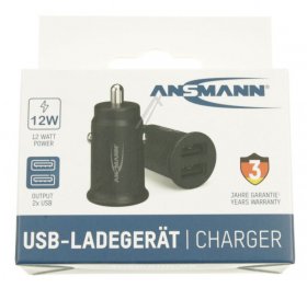 Ansmann Dc dc Converter - In-car-charger Cc212 1000-0030 Double Usb Car Power Supply Charger 2 4a