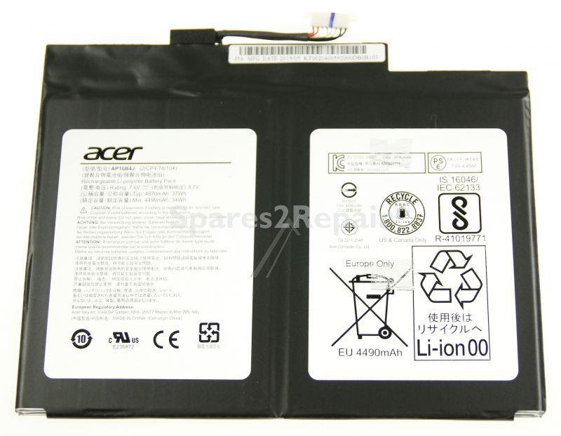 Acer Tablet pc Batteries - Ap16b4j Kt 00204 005 Battery Poly 4870mah Main