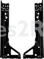 Guide-rail - 11059484 Lisenen Set Oven Carriage Set Left And Right In Black Colour [Bosch Siemens]