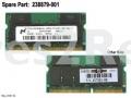 Hewlett Packard Notebook Memory - 238879-001 Compaq Memory 512mb Sdram 133mhz2