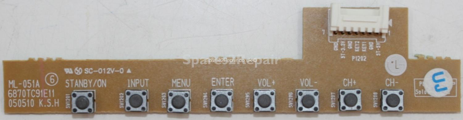 LG 32LX2R - Buttons - ML-051A - 6870TC91E11 - 050510
