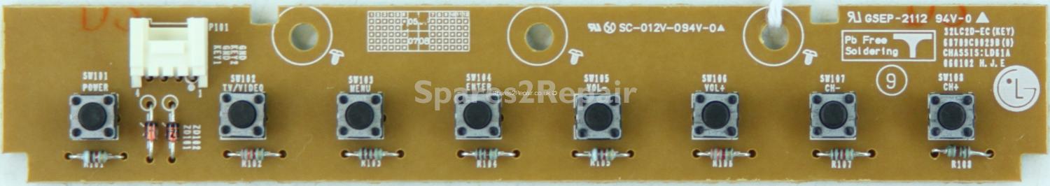 LG 32LC2DB - Buttons - 68709C0029B - GSEP-2112 - 060102 (Without Plastic)