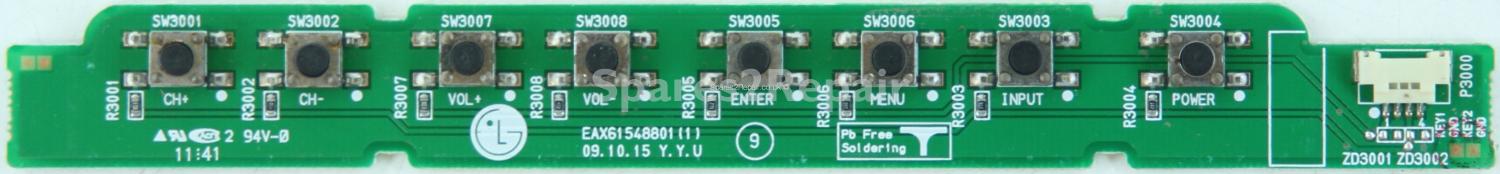 LG 32LK330U - Buttons - EBR73273608 - EAX61548801(1) (Without Plastic)