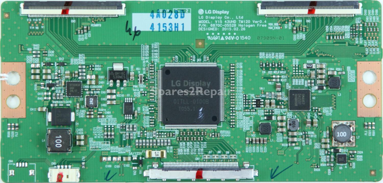 LG 42UF680V - T-Con - 6871L-4153H - 6870C-0552B - V15 43UHD TM120 Ver0.4