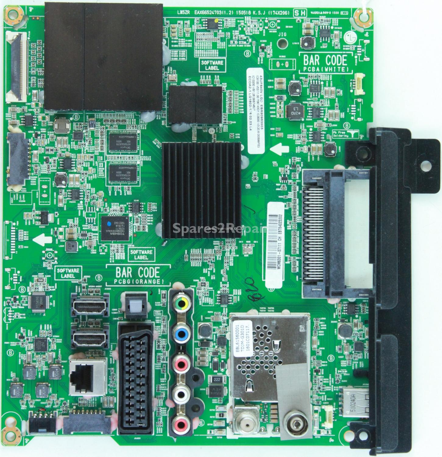 LG 43UF640V - Main AV - EBR80963503 - EBT64023202 - EAX66524703(1.2)