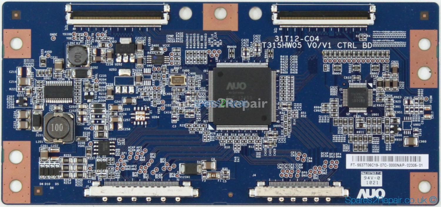 LG 37LE5300-ZA - T-Con - 55.37T06.C19 - 31T12-C04 - T315HW05 V0/V1 CTRL BD