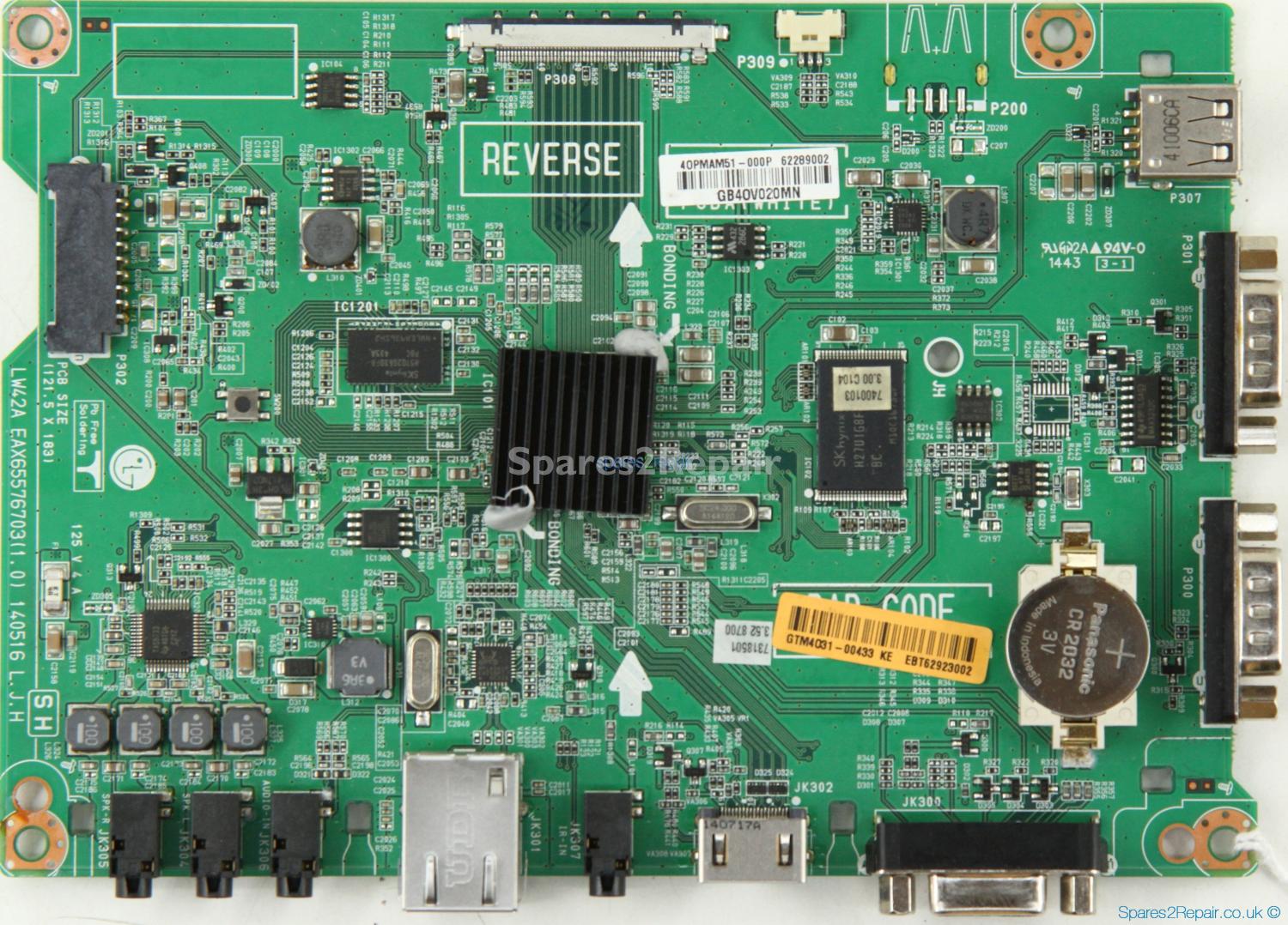LG 47LS33A-5B - Main Board - EBT62923002 - EAX65576703(1.0) - LW42A