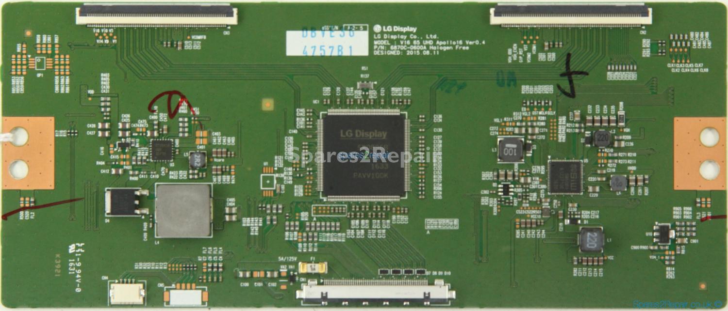 LG 65UH650V - T-Con - 6871L-4757B - 6870C-0600A