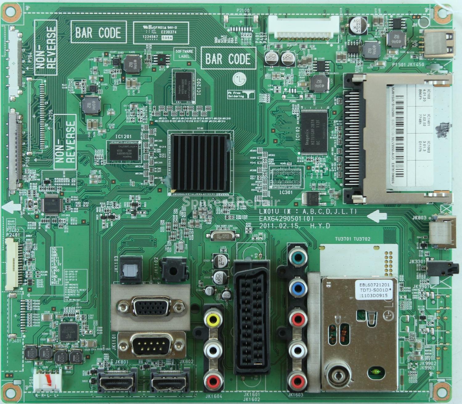 LG 32LV355U - Main AV - EBT61396824 - EAX64290501(0)