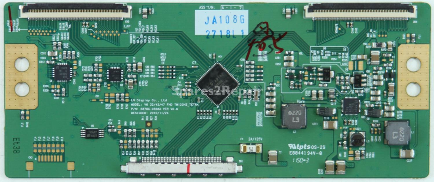 LG 42LV355U - T-Con - 6871L-2718L - 6870C-0368A - VER V0.6 - V6 32/42/47 FHD TM120HZ_TETRA