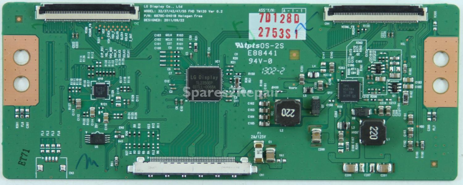 LG 47LM620T - T-Con - 6871L-2753S - 6870C-0401B - 32/37/42/47/55 FHD TM120 Ver 0.2