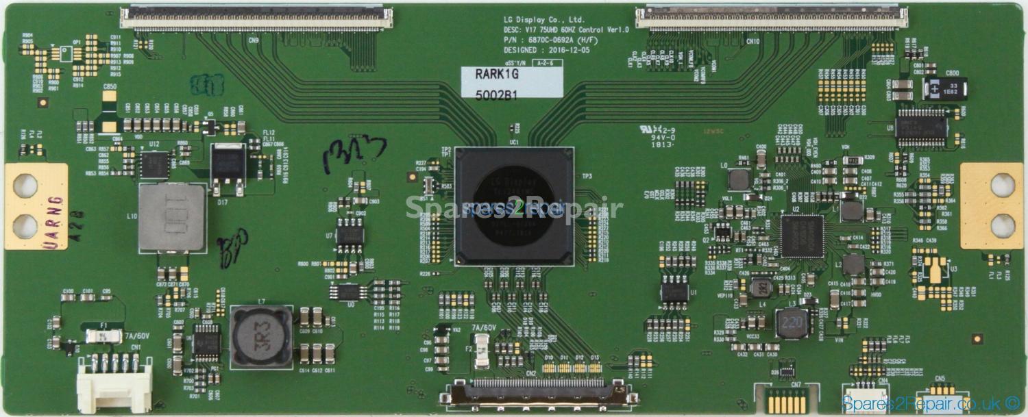 LG 75UV341C - T-Con - 6871L-5002B - 6870C-0692A - V17 75UHD 60HZ Control V1.0
